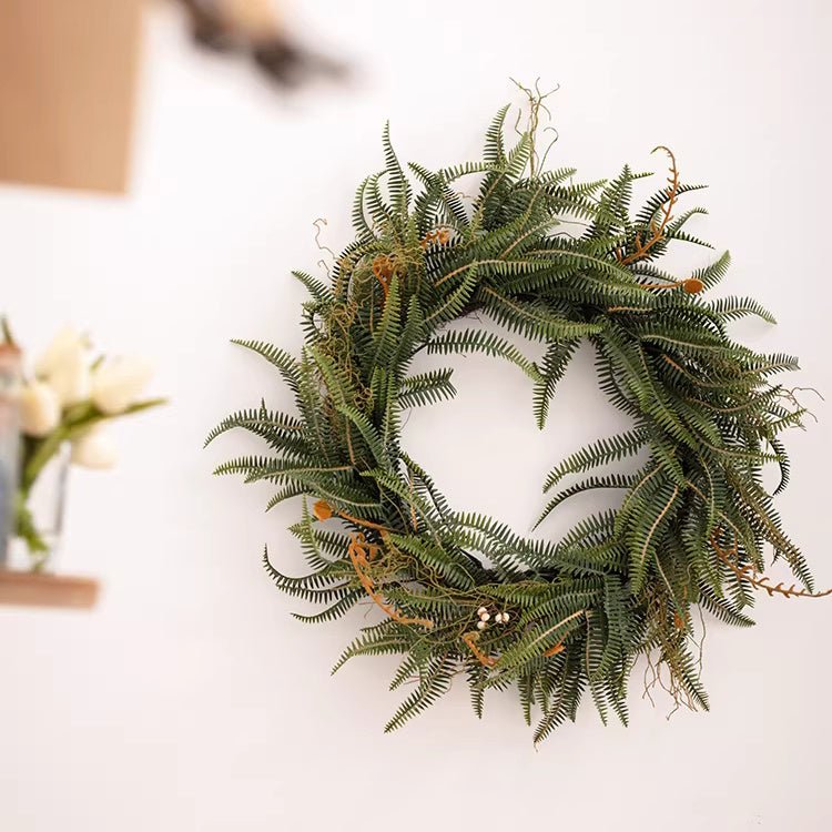 Evergreen Fern Garland and Wreath - RusticReach