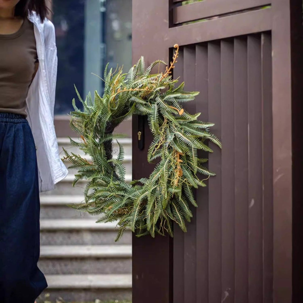 Evergreen Fern Garland and Wreath - RusticReach