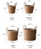 French Country Woven Planter Basket - RusticReach
