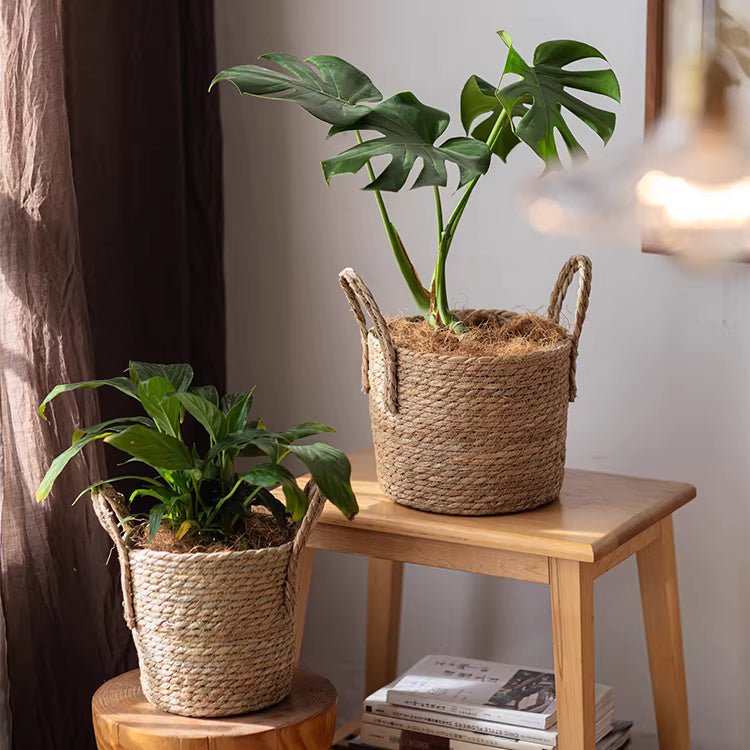 French Country Woven Planter Basket - RusticReach