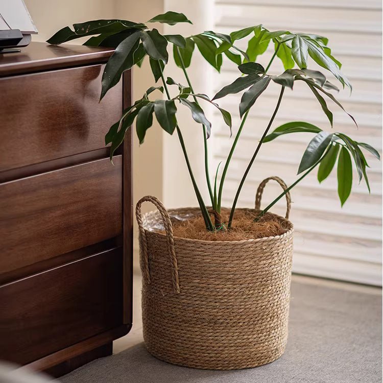 French Country Woven Planter Basket - RusticReach
