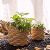 Grass Woven Looking Cement Planter - RusticReach