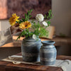 Handmade Gray Clay Pottery Vase - RusticReach