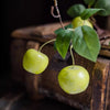 Artificial Green Apple Branch with Leaves - RusticReach