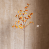 Impressionist Oncidium Orchid Stem in Orange 31" Tall - RusticReach