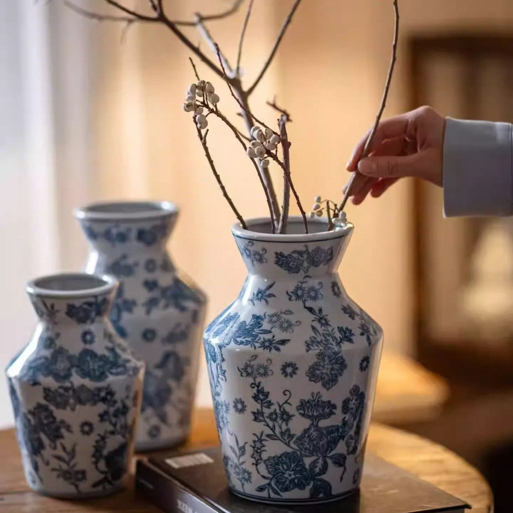 Indigo Porcelain Vase - RusticReach