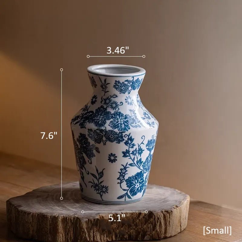 Indigo Porcelain Vase - RusticReach