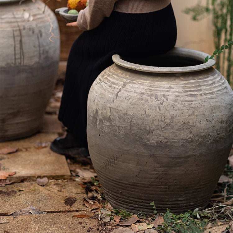 Large Antique Ceramic Pot – RusticReach