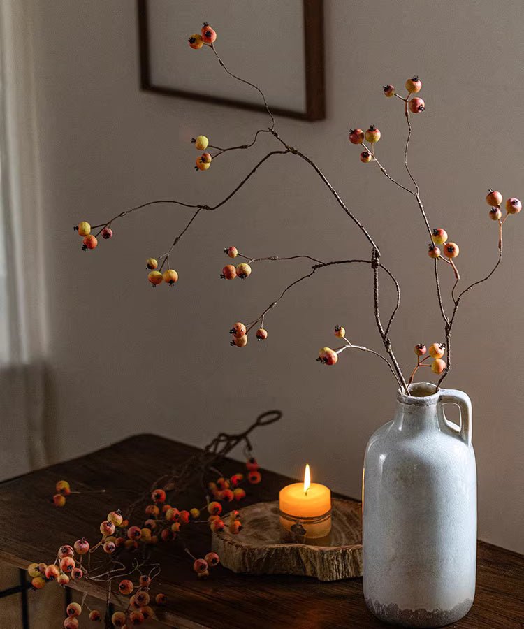 Leafless Berry Branch Stem 45.2" Tall - RusticReach