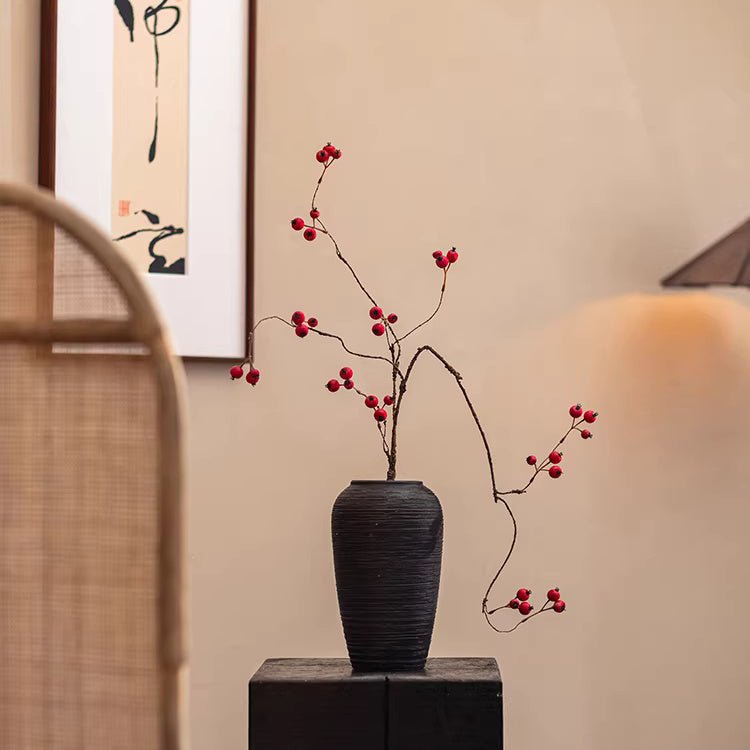Leafless Berry Branch Stem 45.2" Tall - RusticReach