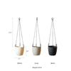 Modern Resin Hanging Planter for Artificial Plants - RusticReach