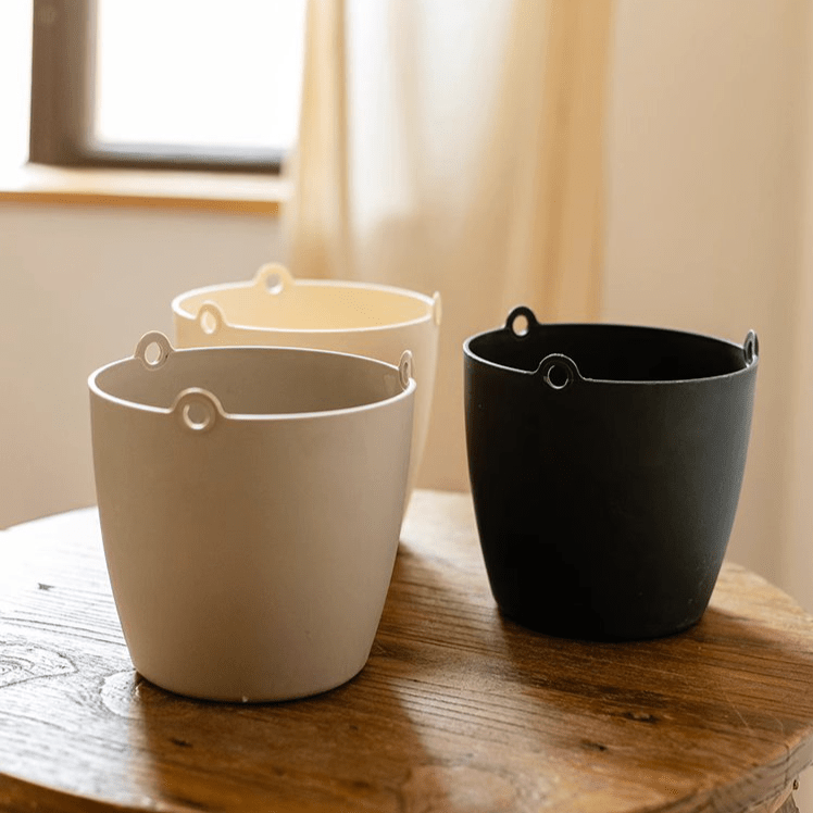 Modern Resin Hanging Planter for Artificial Plants - RusticReach