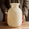 Large Matte Frosted Glass Vase - RusticReach