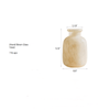Large Matte Frosted Glass Vase - RusticReach