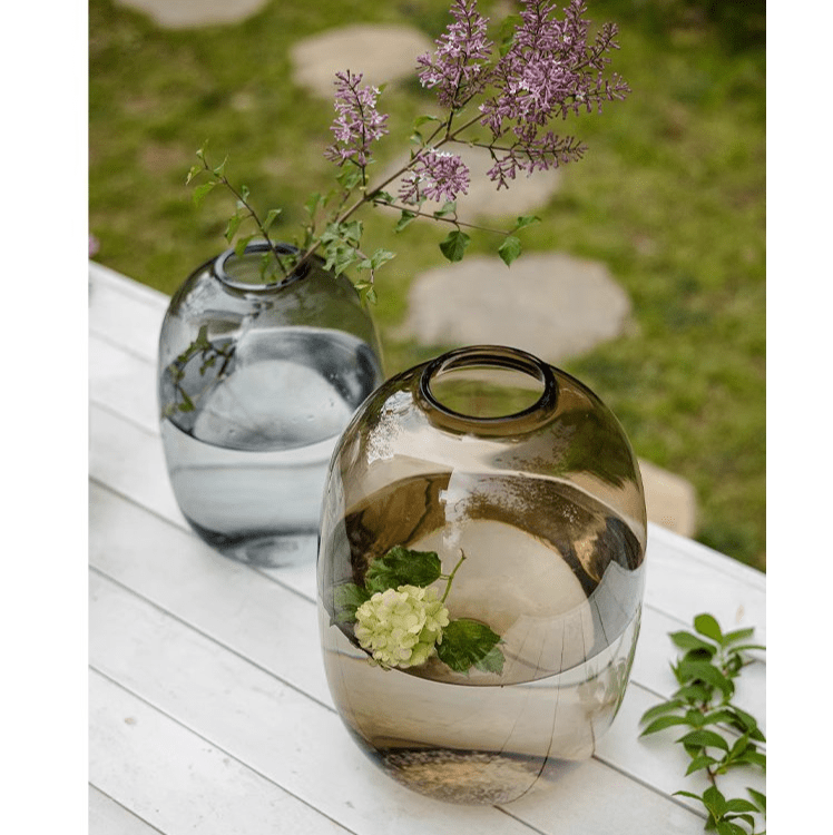 Modern Clear Glass Vase - RusticReach
