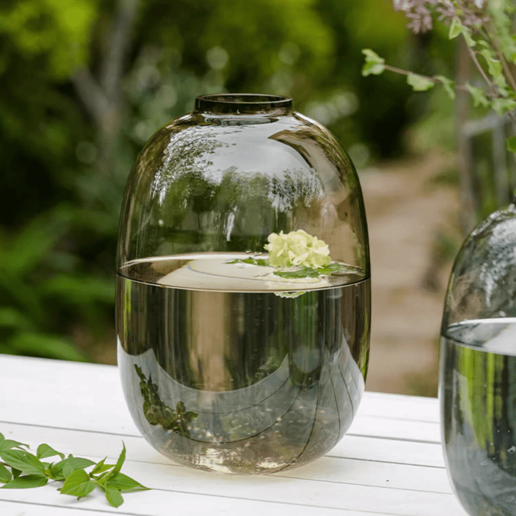 Modern Clear Glass Vase - RusticReach