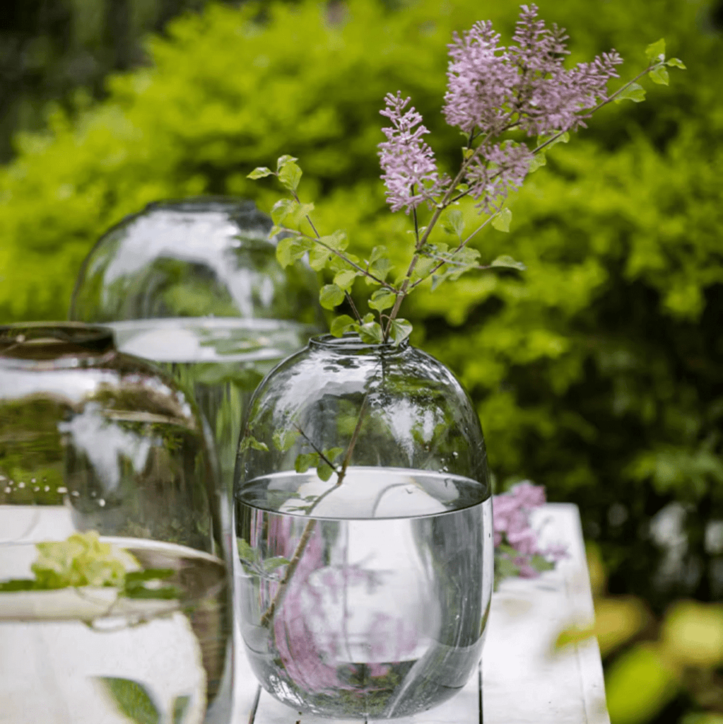 Modern Clear Glass Vase - RusticReach