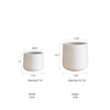 Modern White Planter Round - RusticReach