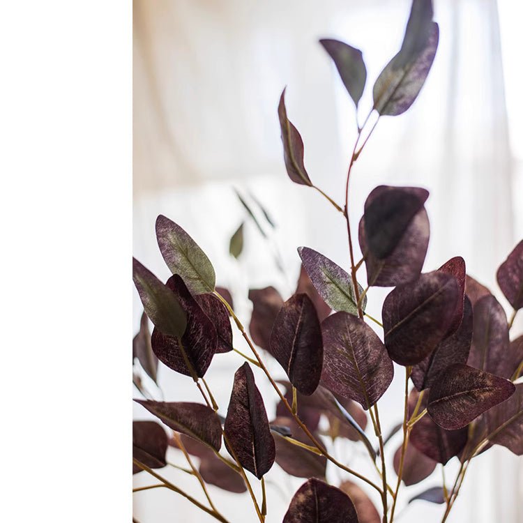Midnight Plum Eucalyptus Stem 37.7" Tall - RusticReach