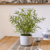 Realistic Mini Bamboo Leaf Potted Plant - RusticReach