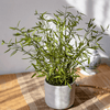 Realistic Mini Bamboo Leaf Potted Plant - RusticReach