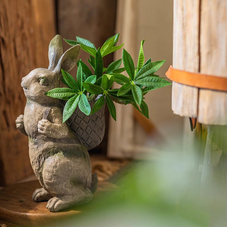 Mini Faux Potted Green Plant - RusticReach