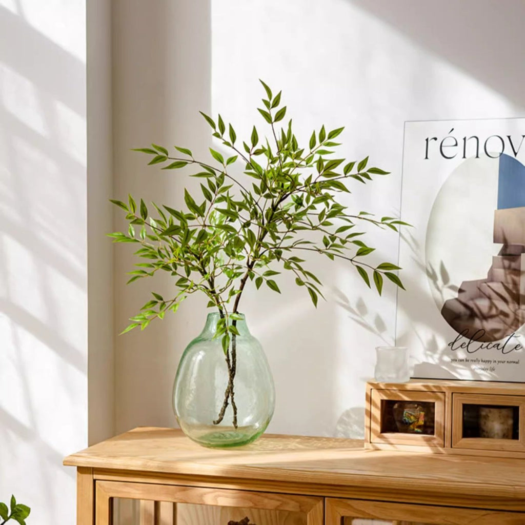 Green Nandina Leaf Stem - RusticReach