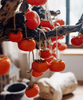 Artificial Persimmon Fruit String Decor 33.8" Long - RusticReach