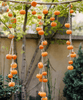 Artificial Persimmon Fruit String Decor 33.8" Long - RusticReach