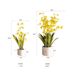 Potted Faux Dancing Lady Orchid - RusticReach