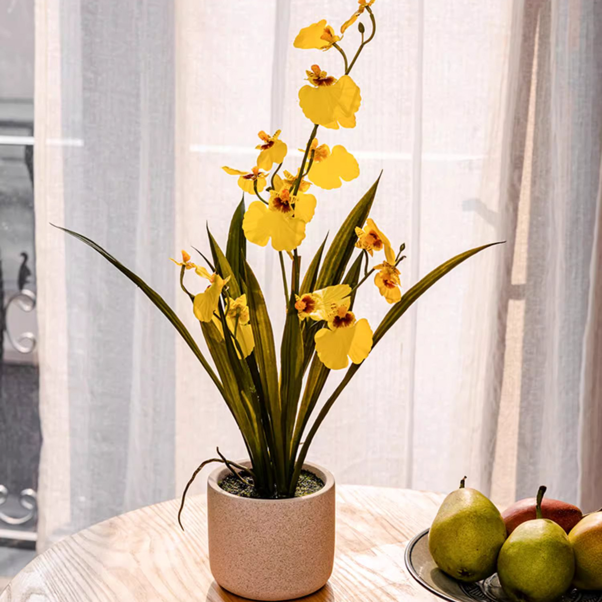 Potted Faux Dancing Lady Orchid