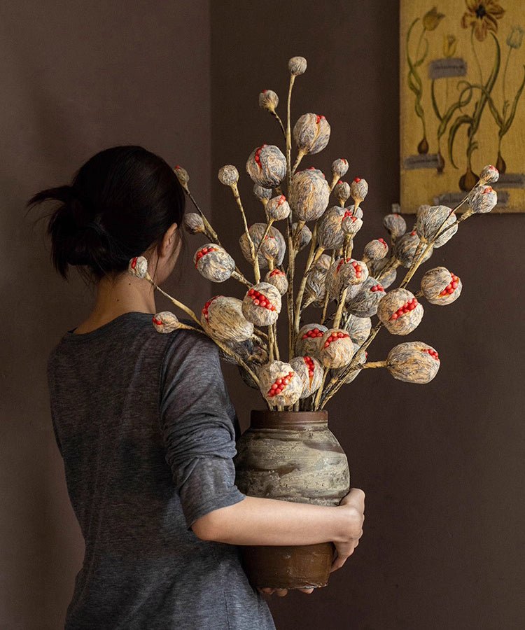 Rustic Dried Pot Stem 41" Tall - RusticReach