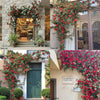 Artificial Red Rose Climbing Garland for Walls - RusticReach