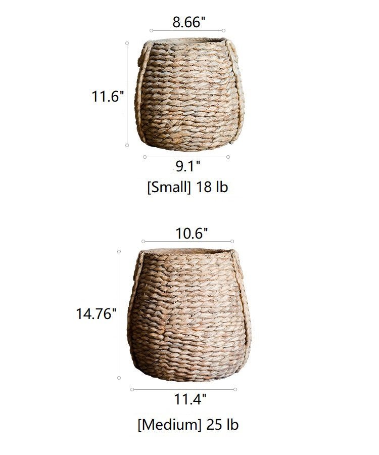 Large Rope Basket Cement Planter - RusticReach