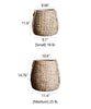 Large Rope Basket Cement Planter - RusticReach