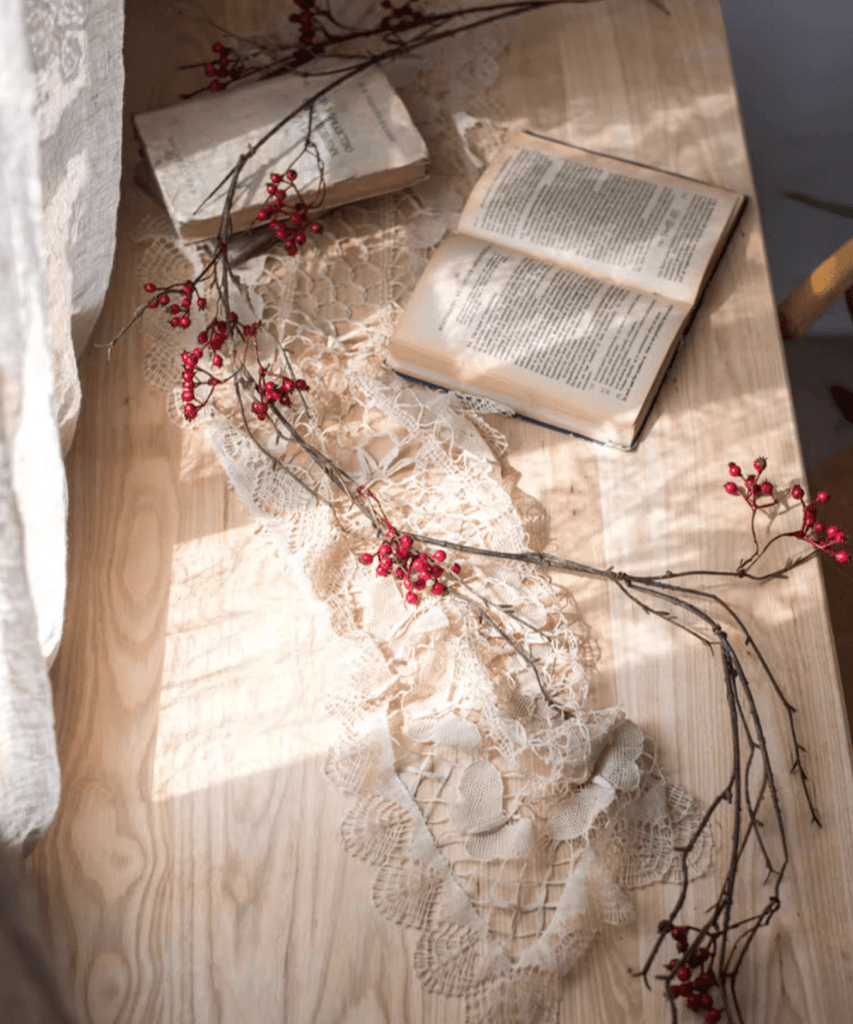 Rustic Artificial Red Berry Vine 63" Long - RusticReach