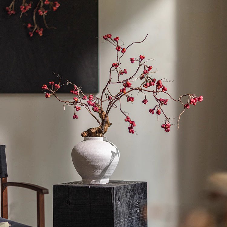 Artificial Red Budded Twig 41.7" Tall - RusticReach