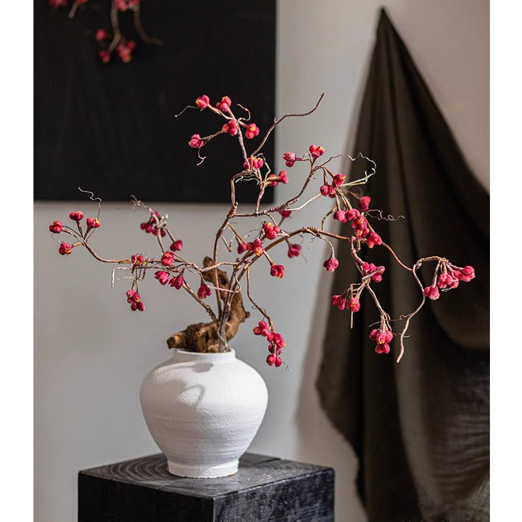Artificial Red Budded Twig 41.7" Tall - RusticReach