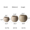 Round Magnesium Clay Planter - RusticReach