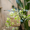 Faux Rattan Cement Hanging Planter - RusticReach