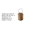 Rustic Seagrass Handwoven Candle Lantern - RusticReach