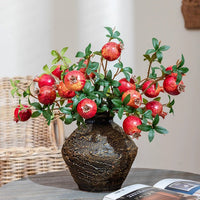 Faux Short Pomegranate Stem 15" Tall - RusticReach