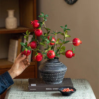 Faux Short Pomegranate Stem 15" Tall - RusticReach