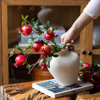 Faux Short Pomegranate Stem 15" Tall - RusticReach