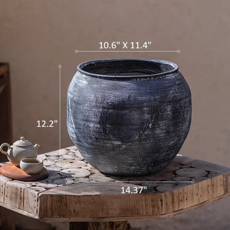 Sierra Round Pot Planter - RusticReach