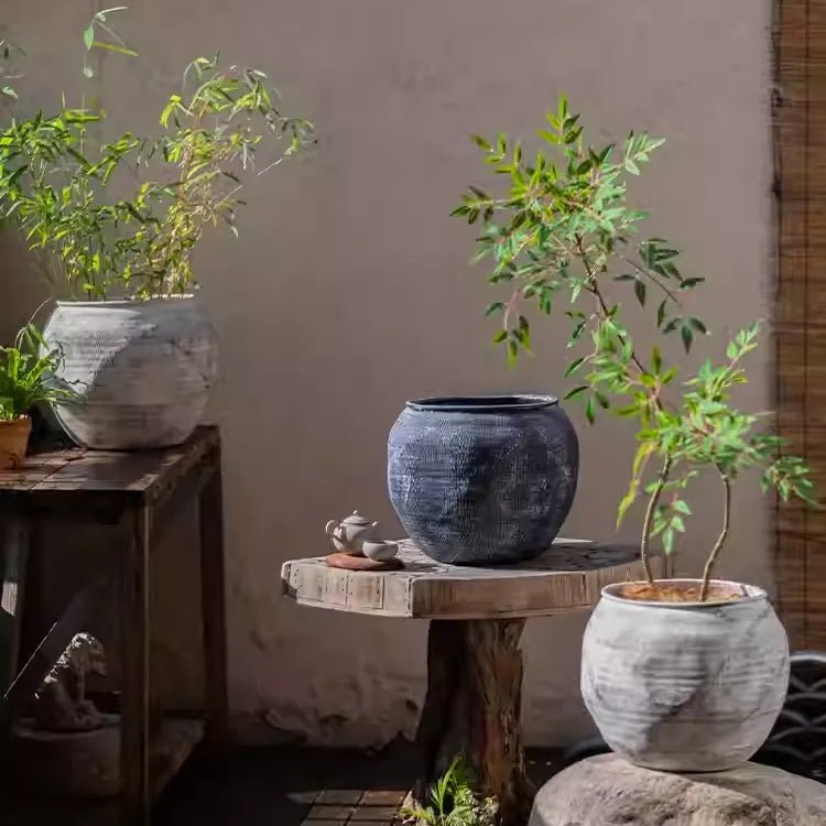 Sierra Round Pot Planter - RusticReach