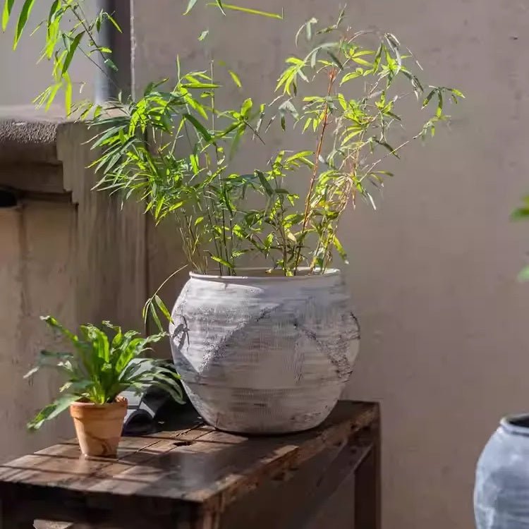 Sierra Round Pot Planter - RusticReach