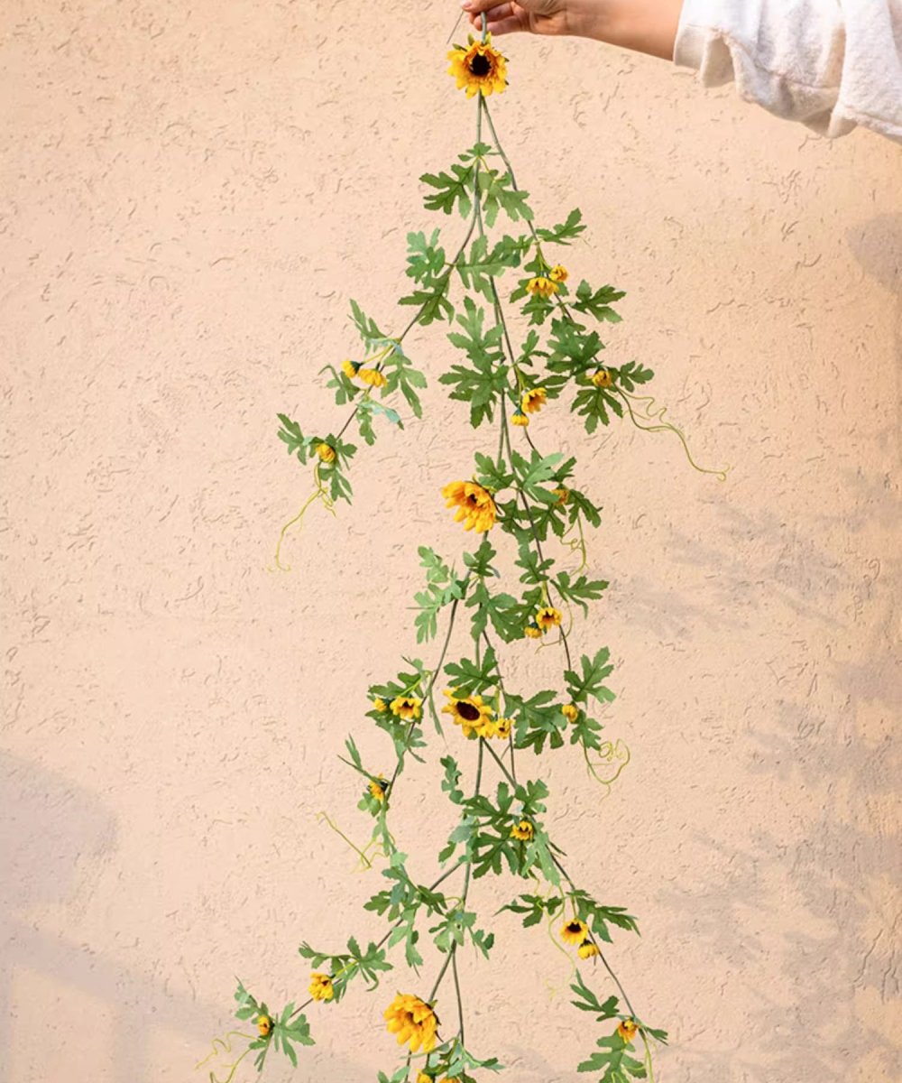 Sunlit Bloom Sunflower Garland 51" Long - RusticReach