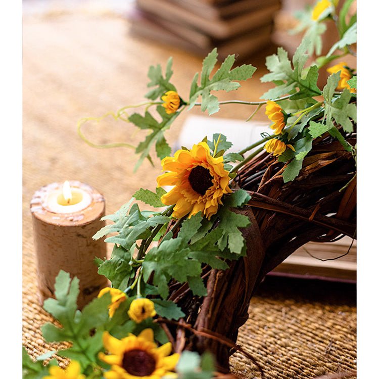Sunlit Bloom Sunflower Garland 51" Long - RusticReach