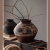 Vintage Wabi - Sabi Style Ceramic Jar - RusticReach